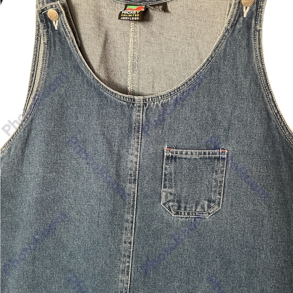 Vintage Mickey Unlimited Jerry Leigh Denim Romper Size 22/24 - Picture 4 of 8